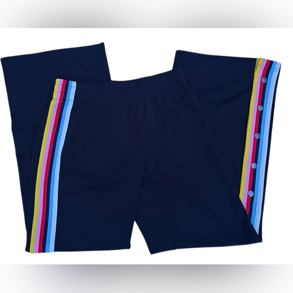 EXPRESS ONE ELEVEN NWOT Women’s 
High Waisted Varsity Sripe Track Black Pants - Picture 8 of 11